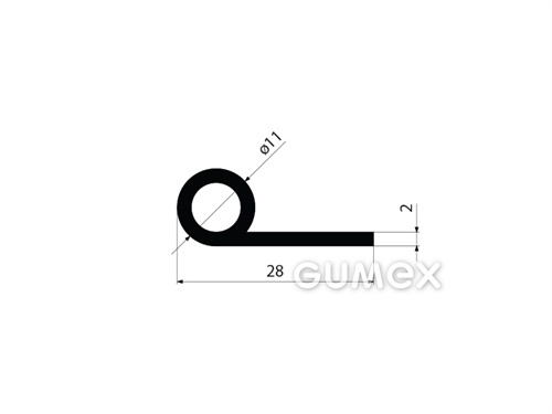 GUMMIPROFILE P-FORM - EPDM